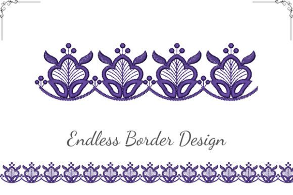 Elegant Floral Border