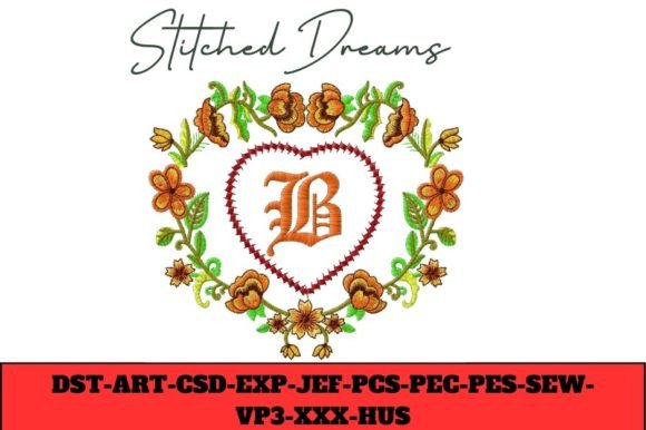 Floral Heart Letter B: A Brand-First Embroidery Review