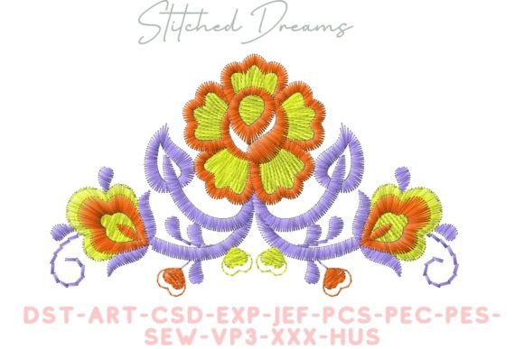 Flower Motif: A Craft Fair-Ready Embroidery Design