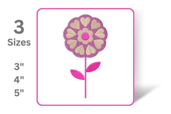 Pink Flower: A Versatile Embroidery Design for Small-Batch Sellers